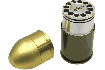 Патрон с дымовой гранатой для гранатометов для постановки тактических дымовых завес и целеуказания.