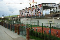 Динара Сафина и Игорь Андреев открыли новые теннисные корты во дворе жилого комплекса ART!
