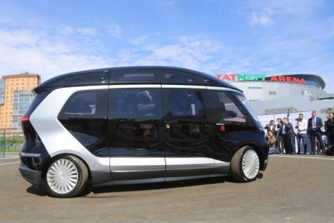 «КАМАЗ» провел в Казани демонстрацию прототипа своего беспилотного электробуса