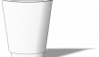 Двухслойный стакан бумажный лого от 500шт